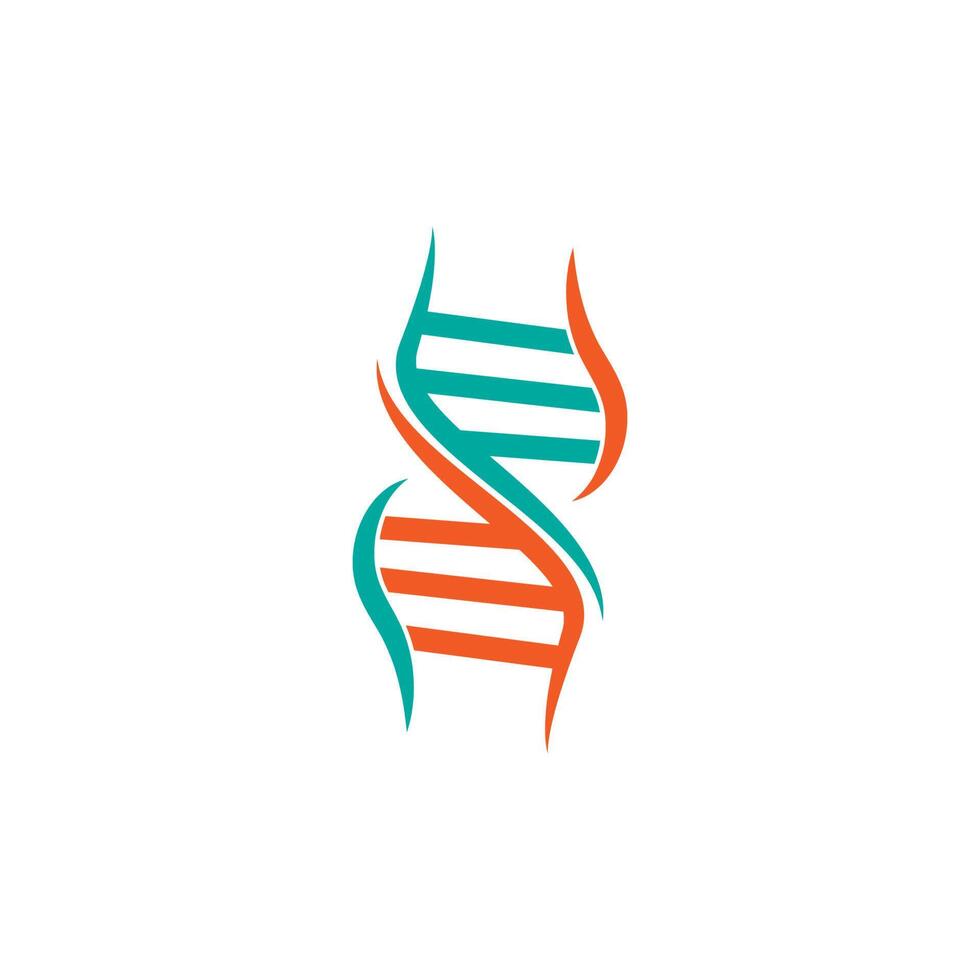 dna, genetisch teken logo pictogram ontwerp vector