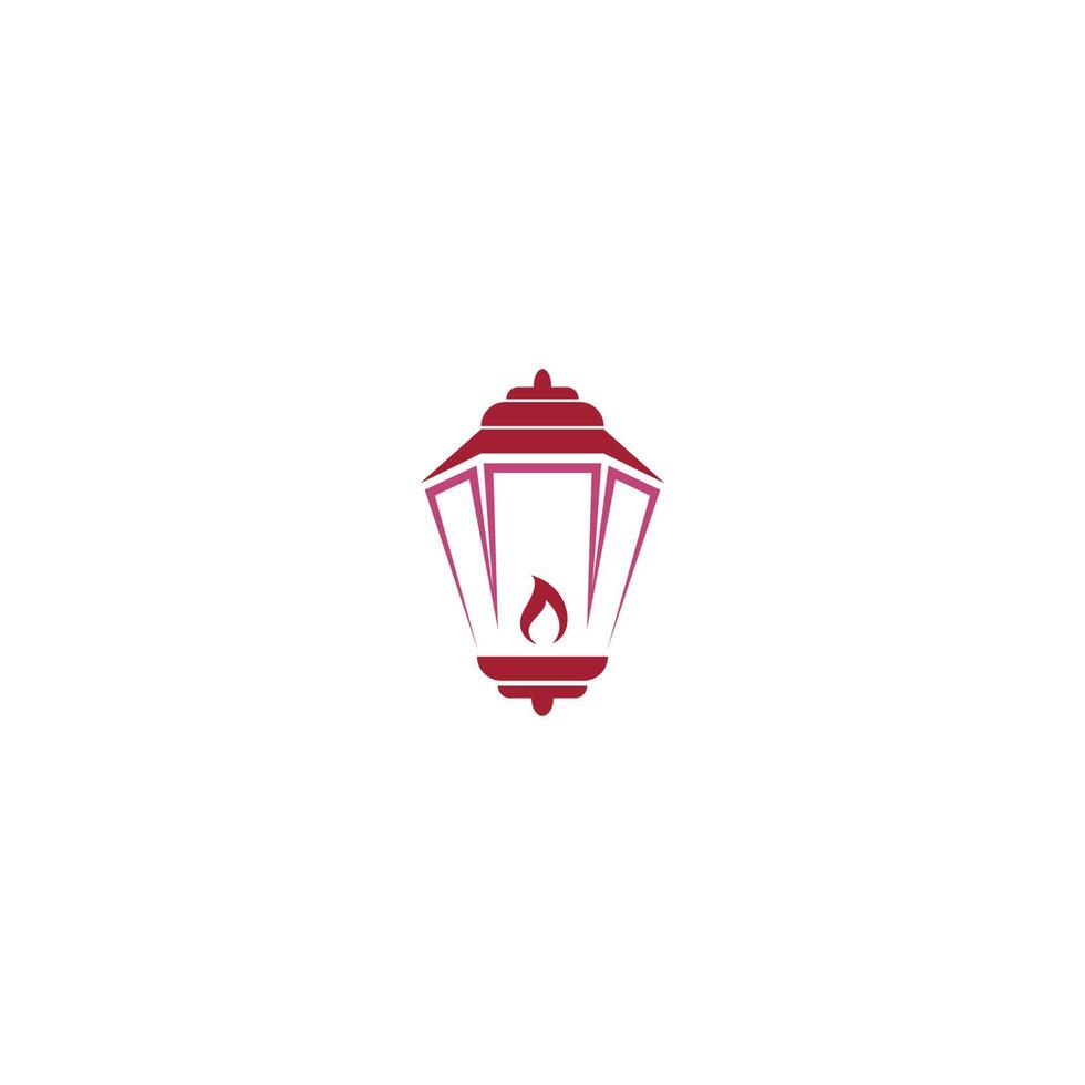 eenvoudige lantaarn pictogram logo ontwerp vector sjabloon illustratie