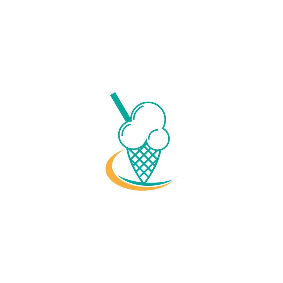 ijs logo pictogram ontwerp vector sjabloon illustratie