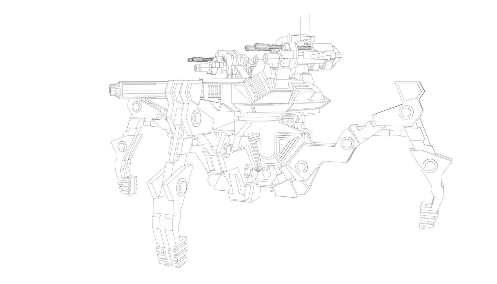 lijntekeningen van torpedojager tank vector