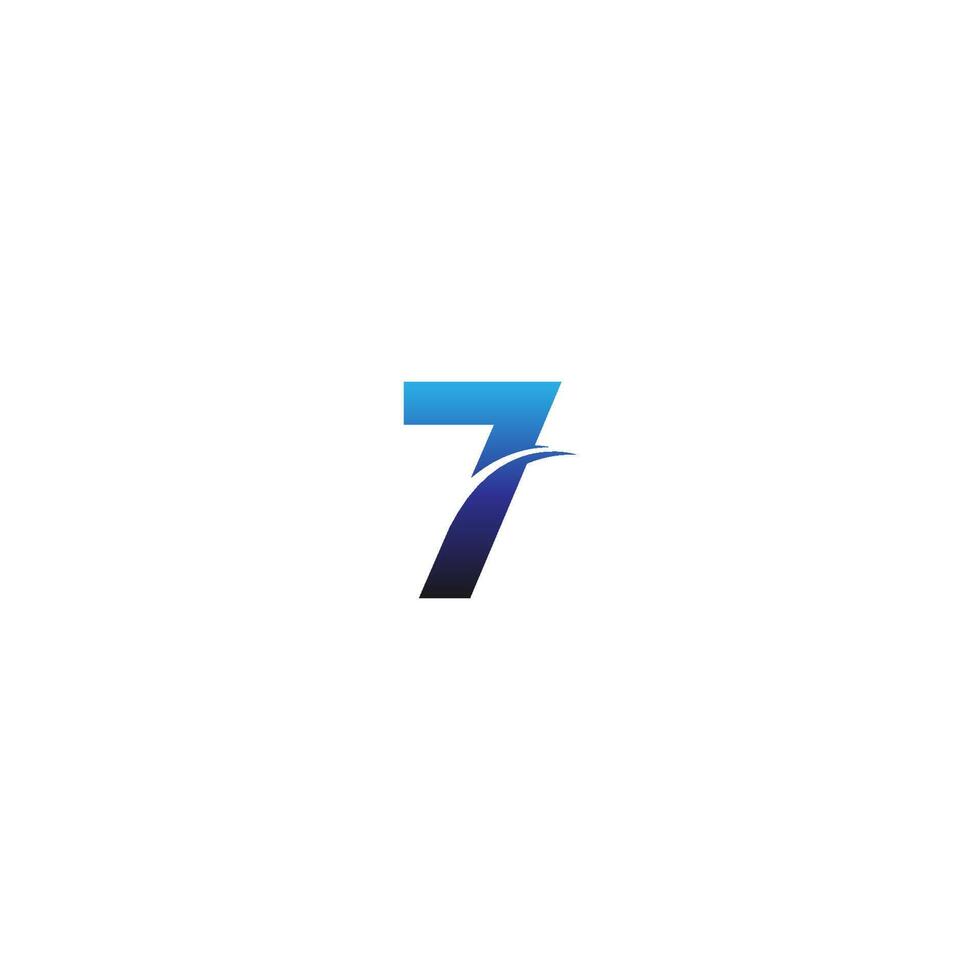 nummer 7 logo ontwerp zakelijke sjabloonpictogram vector
