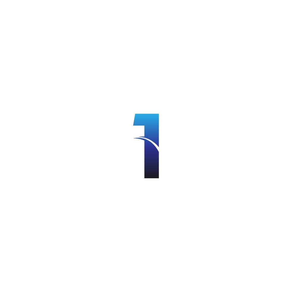 nummer 1 logo ontwerp zakelijke sjabloonpictogram vector