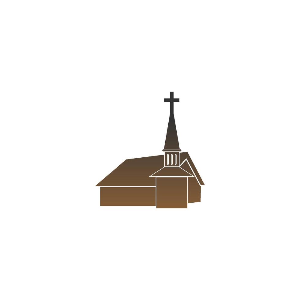 chruch pictogram logo teken vector ontwerp illustratie