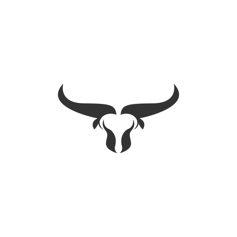 stier pictogram logo, buffel hoofd pictogram logo ontwerp vector