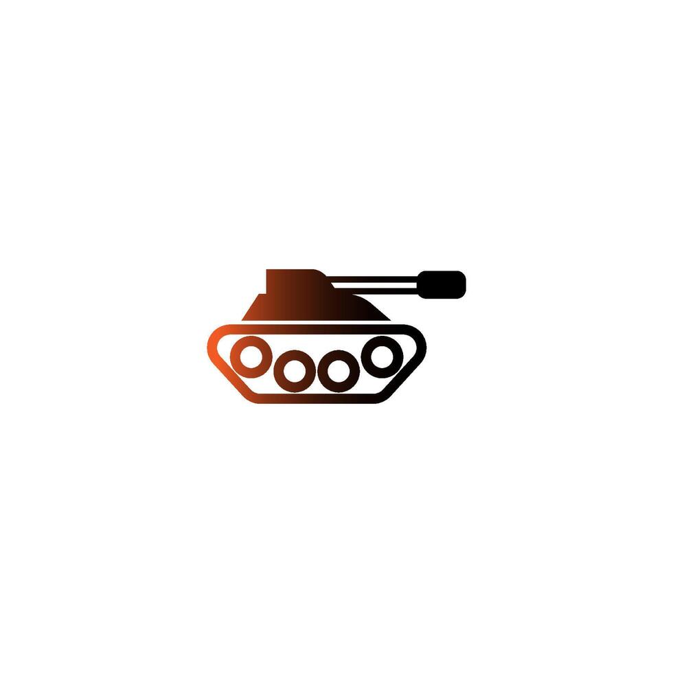militaire tank, leger tank pictogram logo ontwerpsjabloon vector