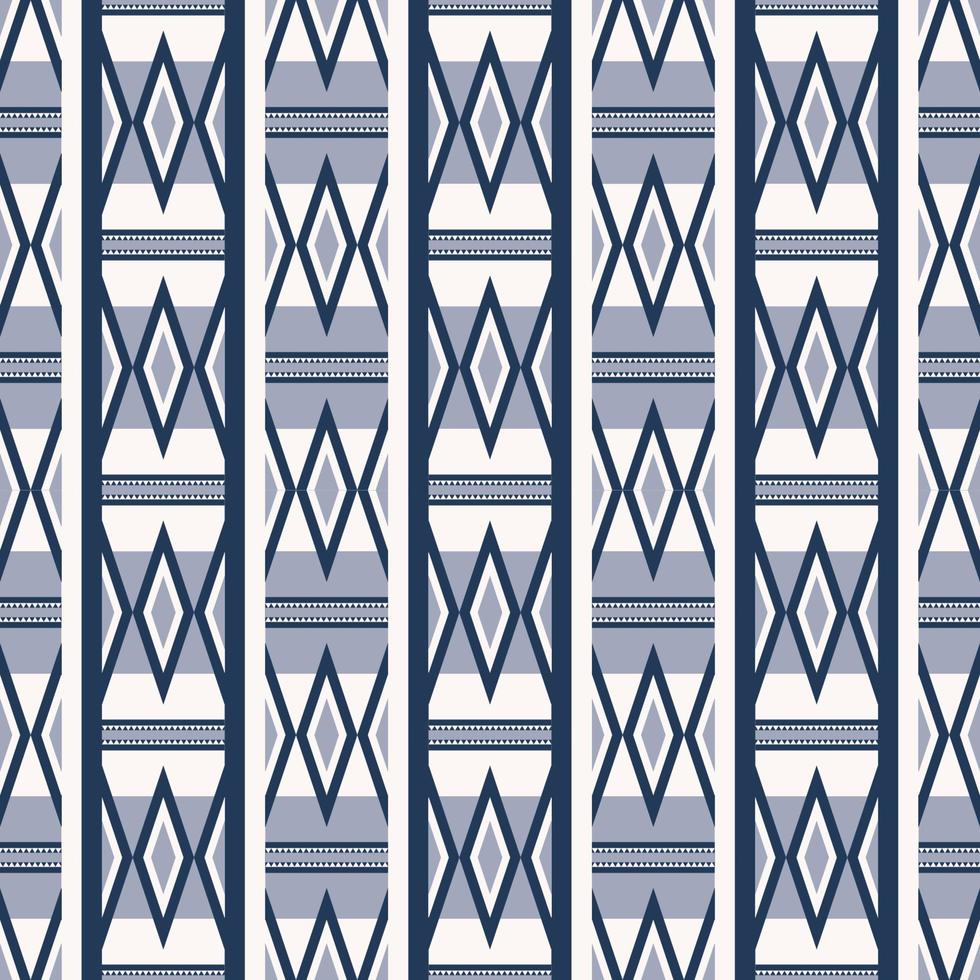 etnische tribal blauwe kleur strepen Afrikaanse Azteekse geometrische vorm naadloze patroon achtergrond. gebruik voor stof, textiel, interieurdecoratie-elementen, stoffering, verpakking. vector