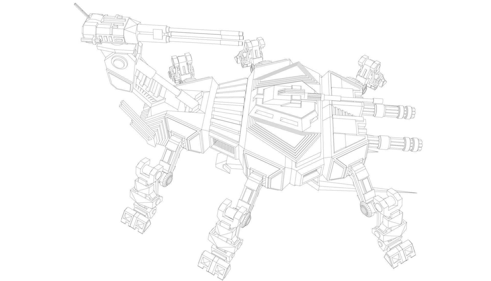 lijntekeningen van militaire tanks vector