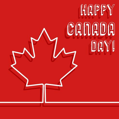 Happy Canada dag poster vector