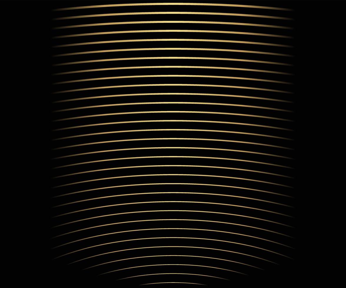 gouden luxe cirkelpatroon met gouden golflijnen over. abstracte achtergrond, vectorillustratie vector