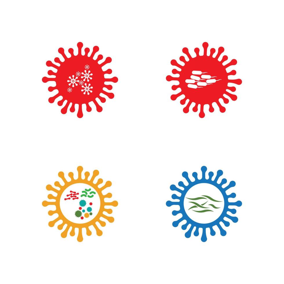 virus logo afbeelding vector