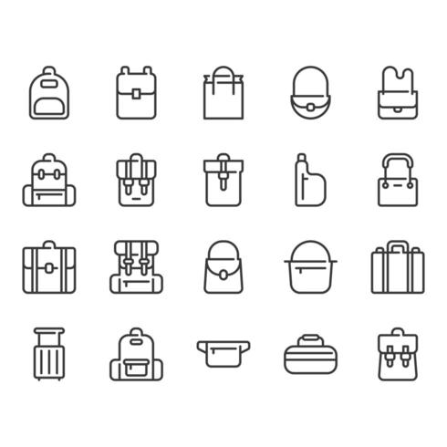 Tas icon set vector