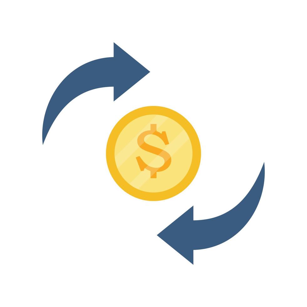 vectorpictogram voor dollarupdate dat geschikt is voor commercieel werk en het gemakkelijk kan wijzigen of bewerken vector