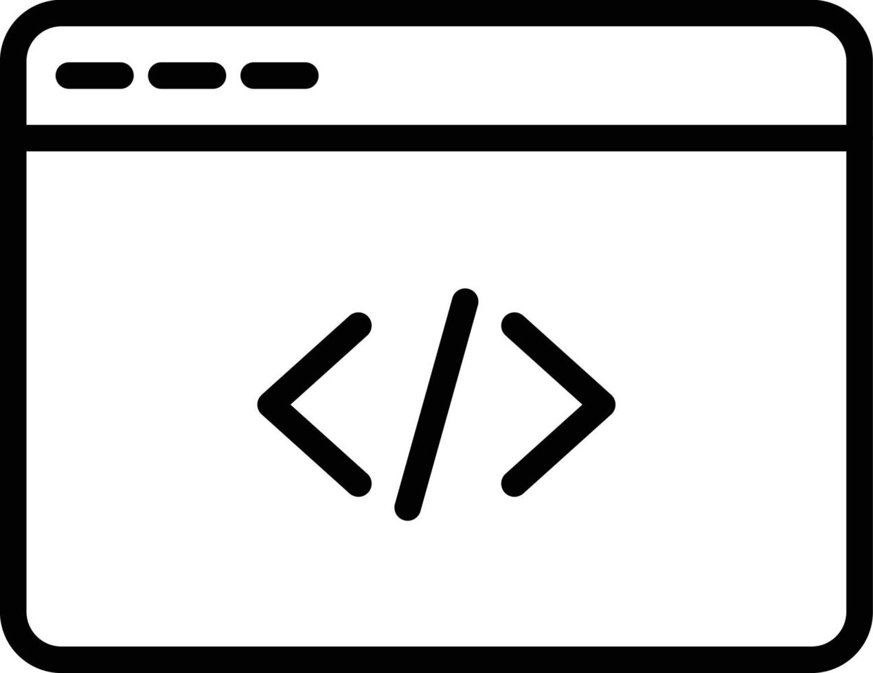 programmeerbrowser geïsoleerd vectorpictogram dat gemakkelijk kan worden gewijzigd of bewerkt vector