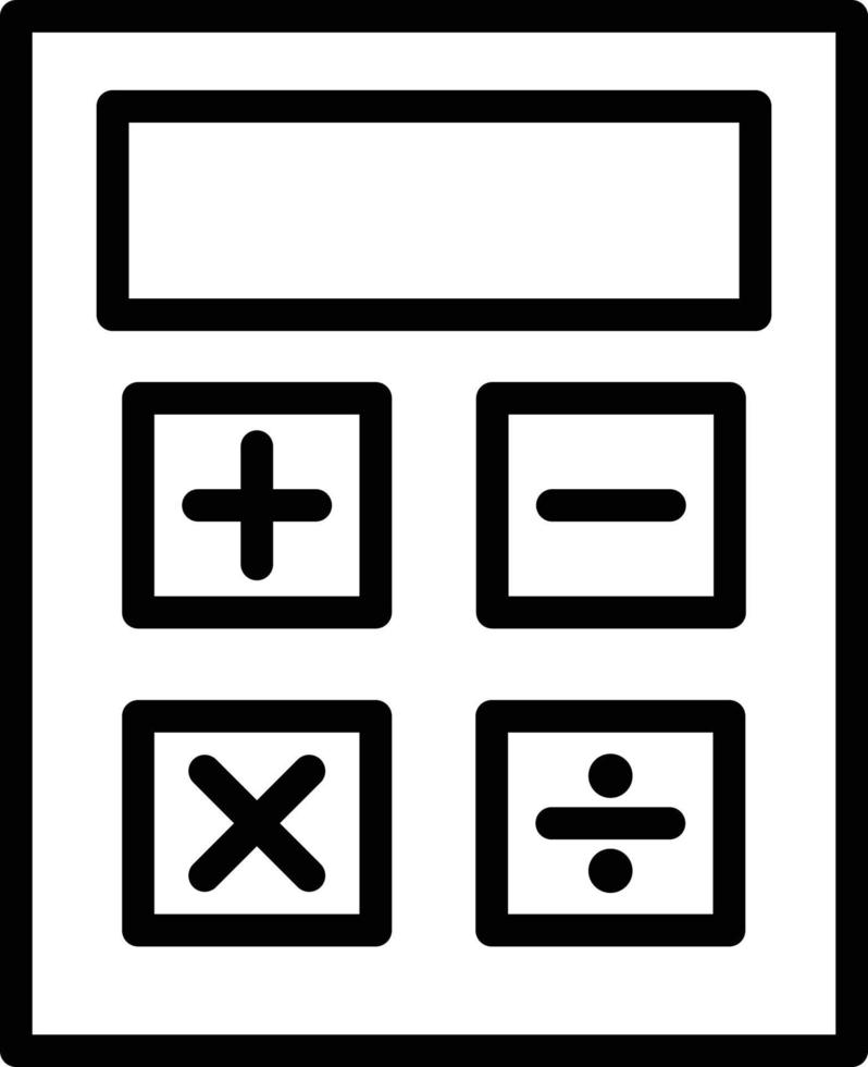 rekenmachine geïsoleerd vectorpictogram dat gemakkelijk kan worden gewijzigd of bewerkt vector