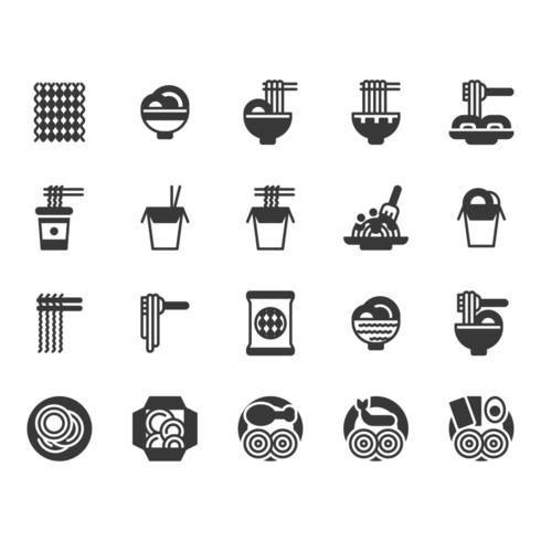 Noedel icon set vector