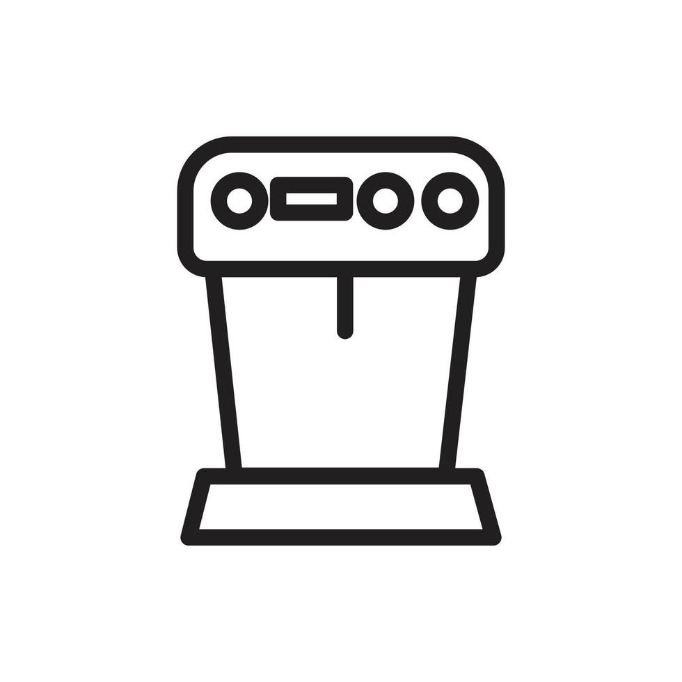 espressomachinepictogram voor website, presentatiesymbool vector