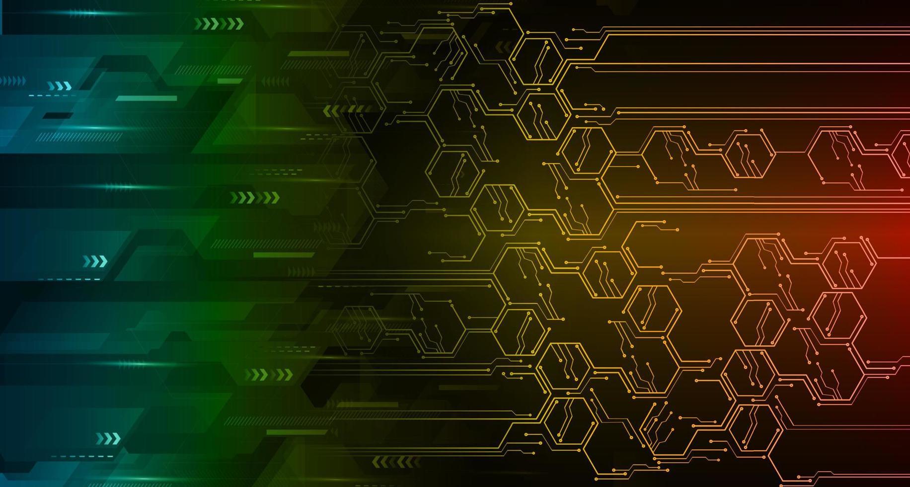 cyber circuit toekomstige technologie concept achtergrond vector