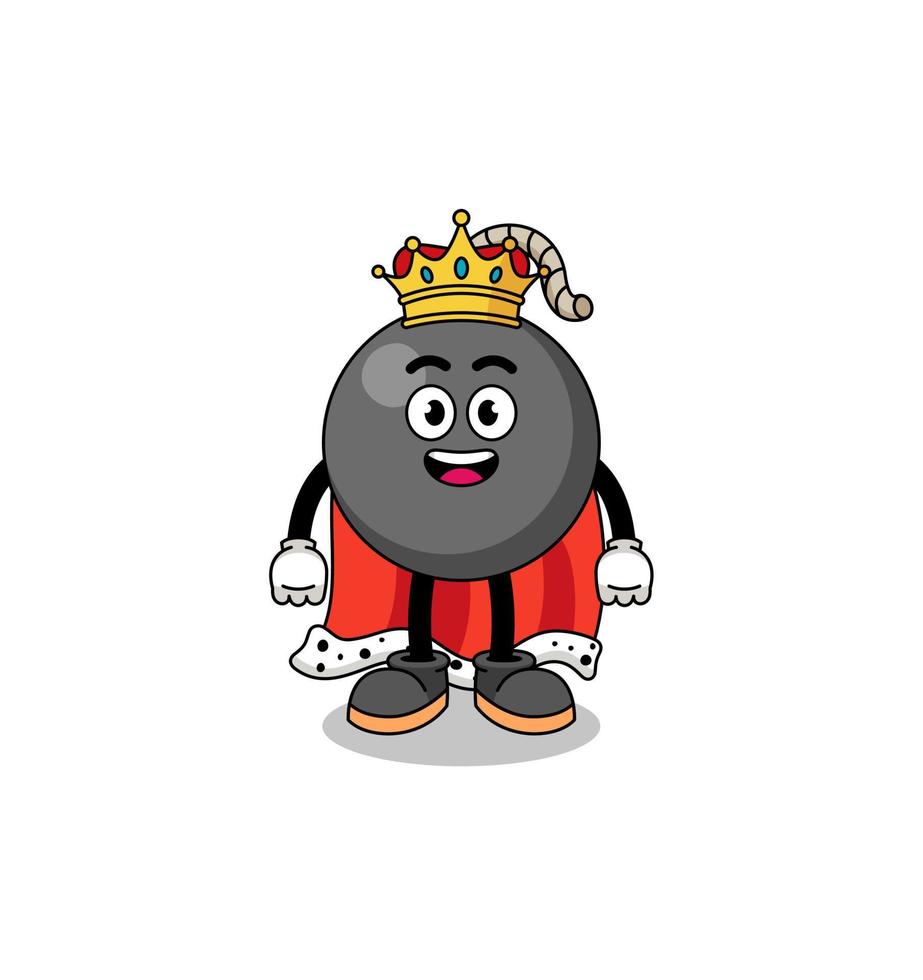 mascotteillustratie van bomkoning vector