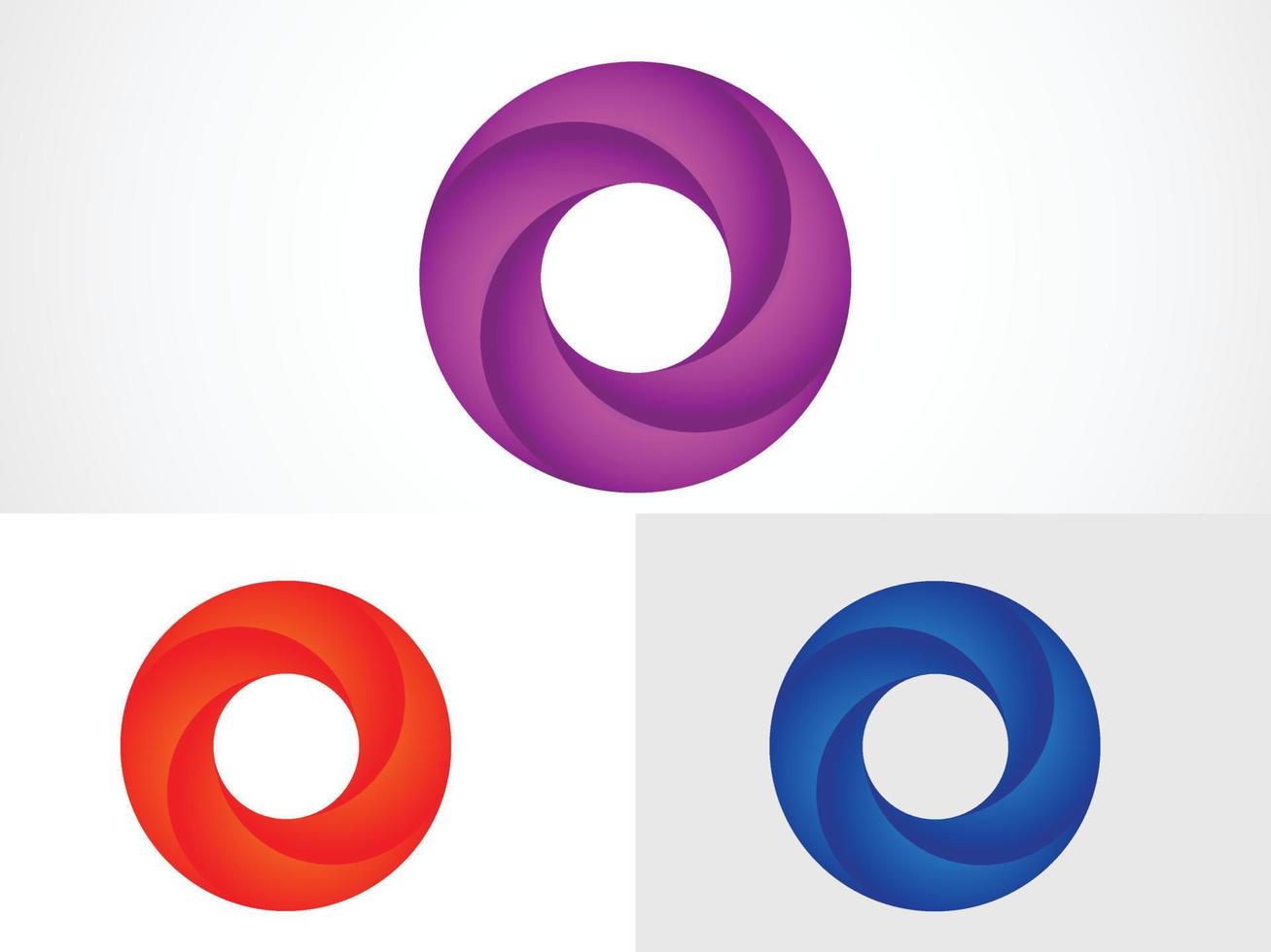 kleurrijk o-logo. creatief of logo-ontwerp. bedrijf. o letter logo. ontwerp. vector
