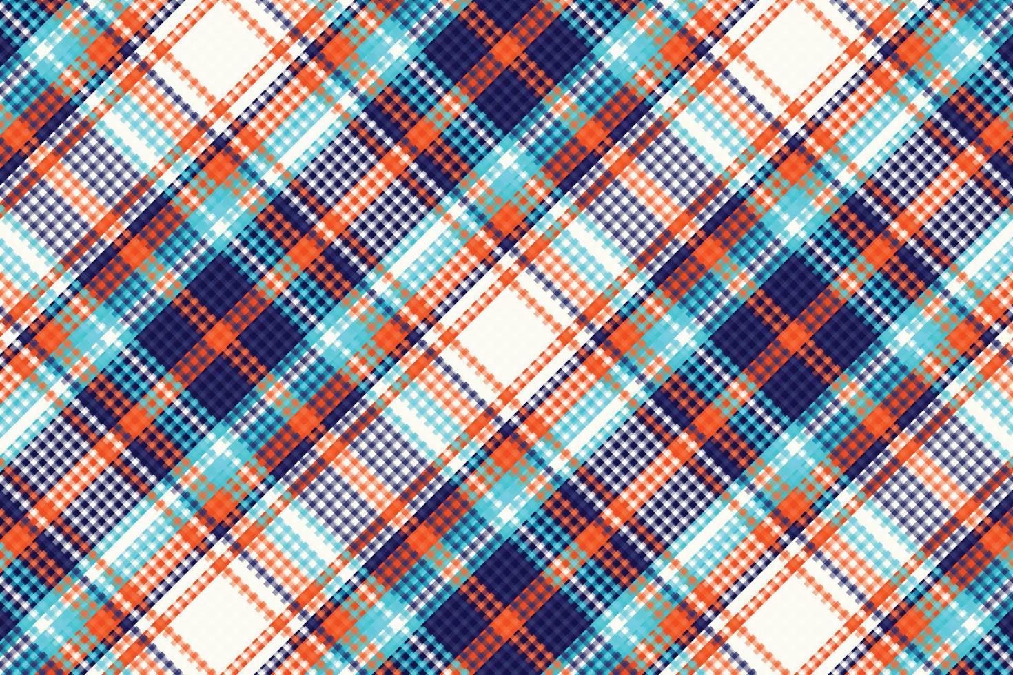 tartan geruite patroon met textuur en retro kleur. vector