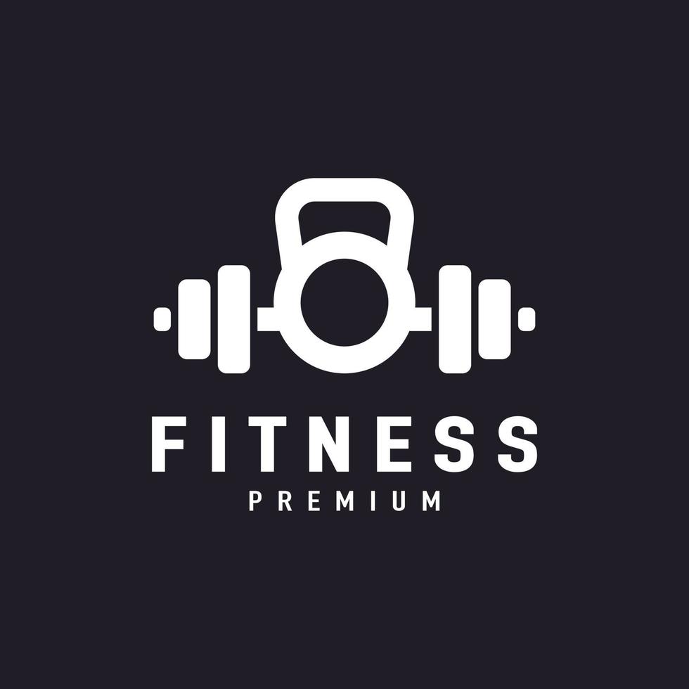 fitness gym barbell dumbbell logo ontwerp inspiratie vector