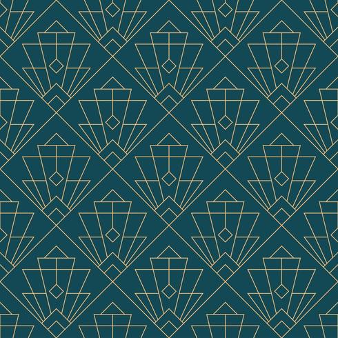eenvoudig naadloos art deco geometrisch patroon vector