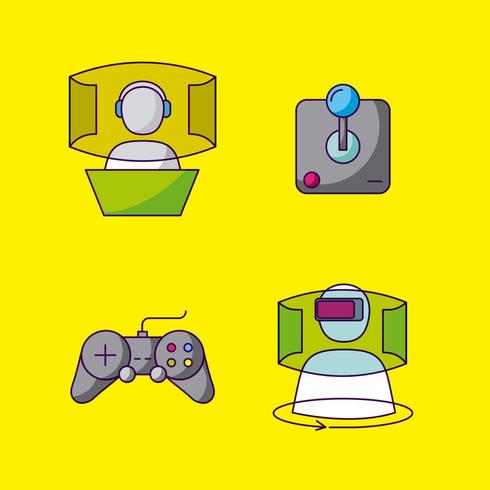 videogames ontwerpset vector