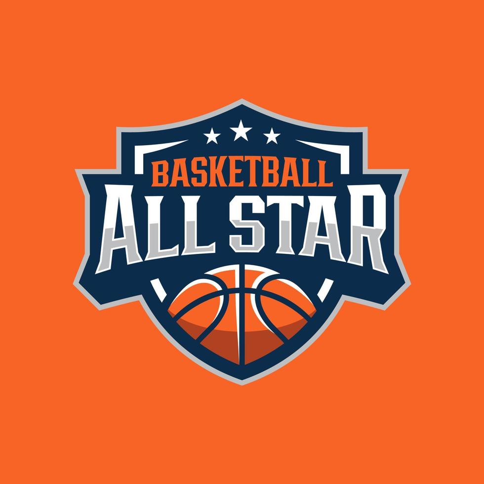 basketbal club logo ontwerp vectorillustratie vector