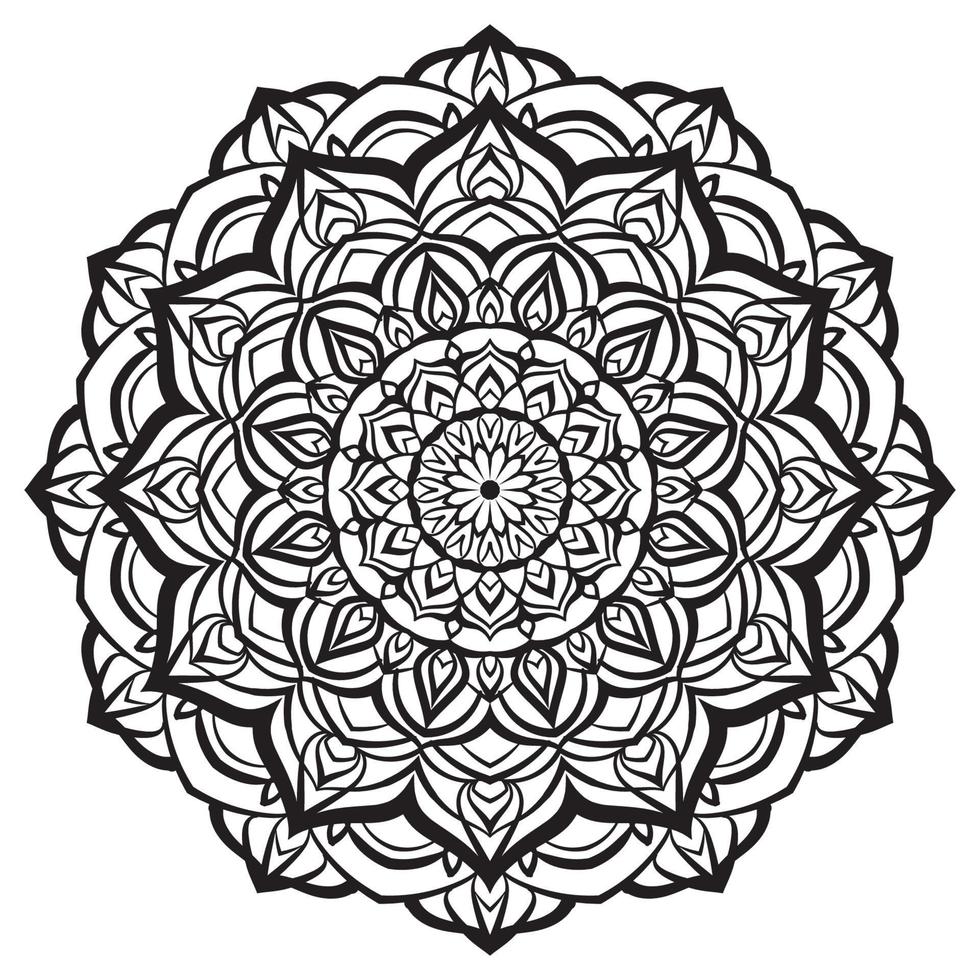 sierlijke mandala bloem vector design element voor web of print