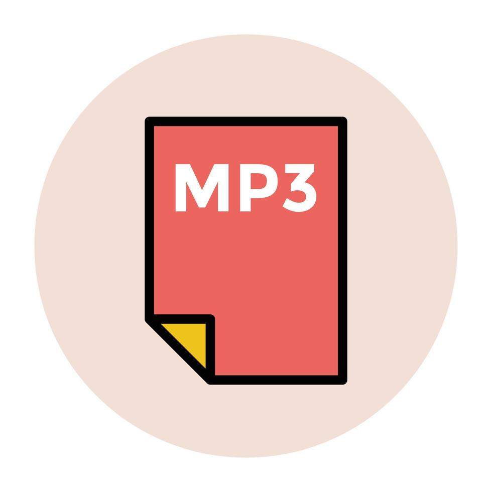 trendy mp3-concepten vector