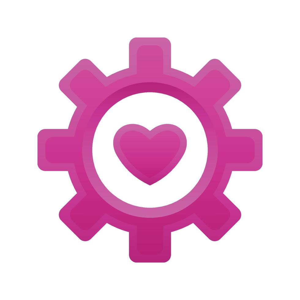 liefde service logo element ontwerp sjabloon pictogram vector