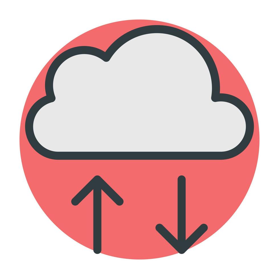 concepten voor cloudoverdracht vector