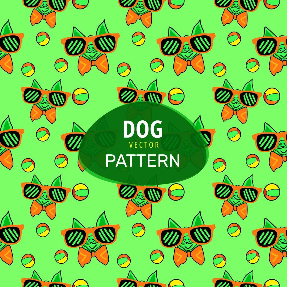 creatieve moderne hond patroon ontwerp vector