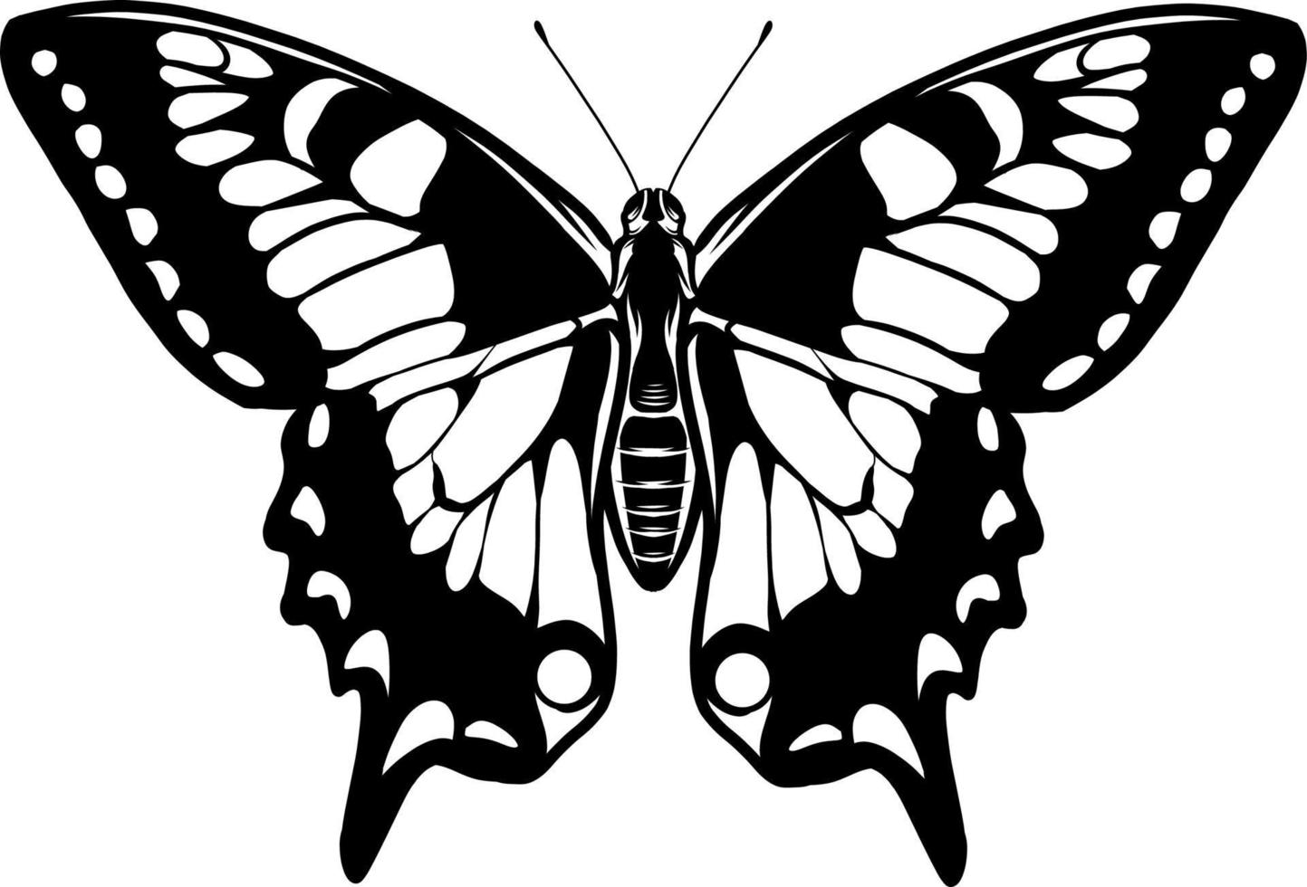 vlinder silhouet pictogrammen. vectorillustraties. vector