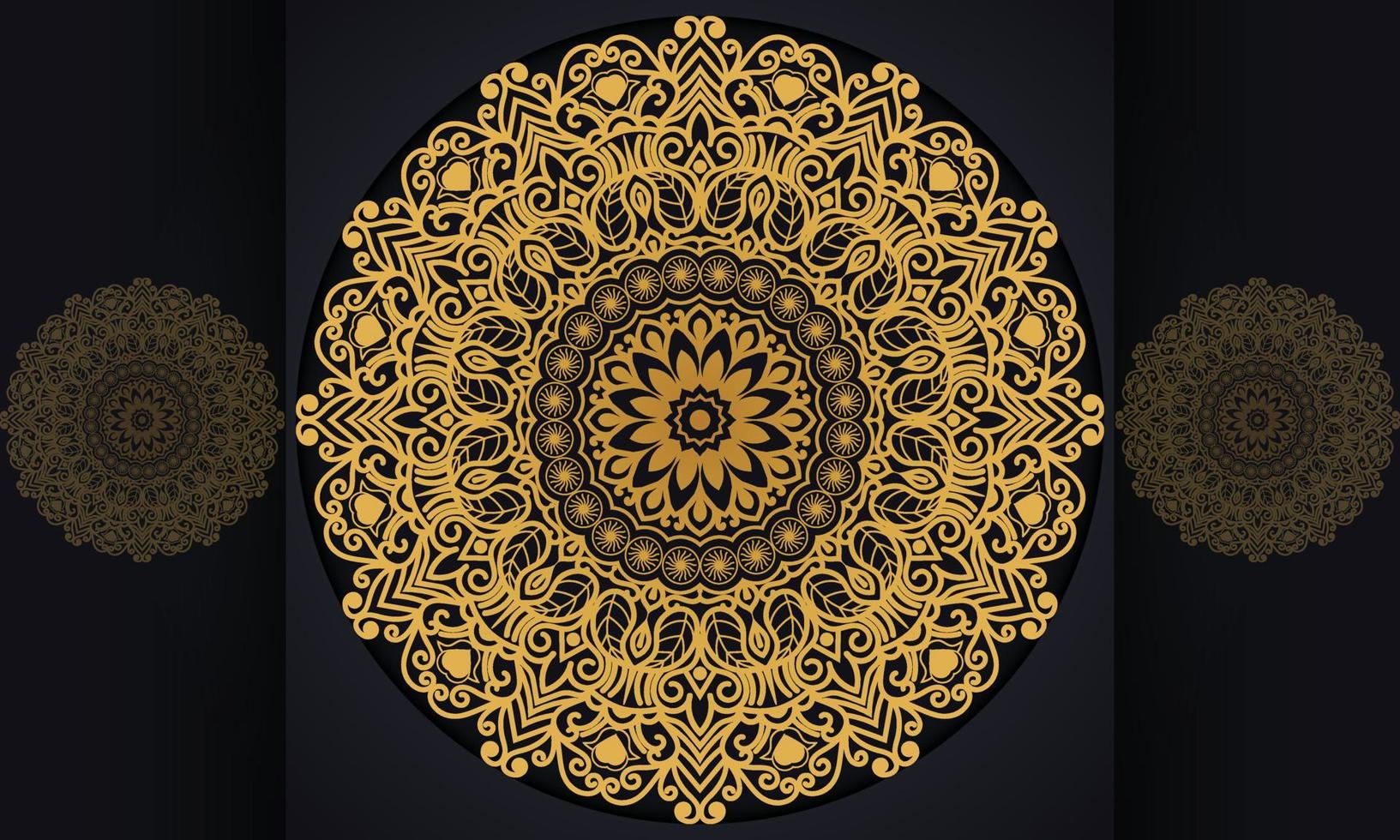 abstracte achtergrond met ornament. mandala patroon vector ontwerp.