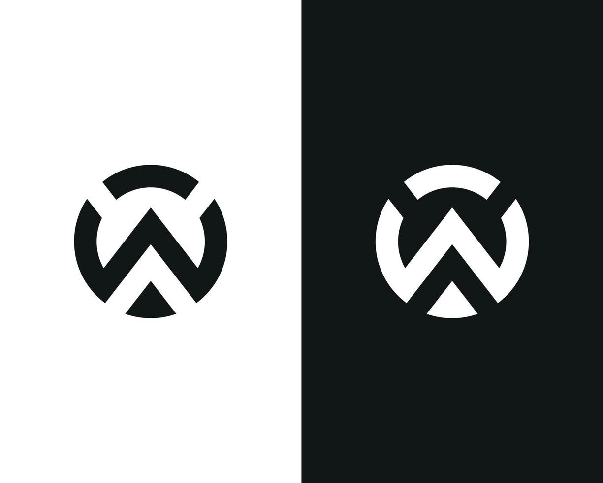 eerste letter wo of ow monogram logo. pro vector