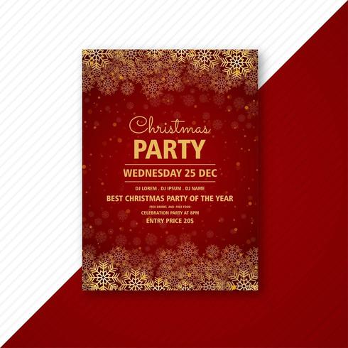 Kerstfeest folder ontwerpsjabloon kaart brochure vector