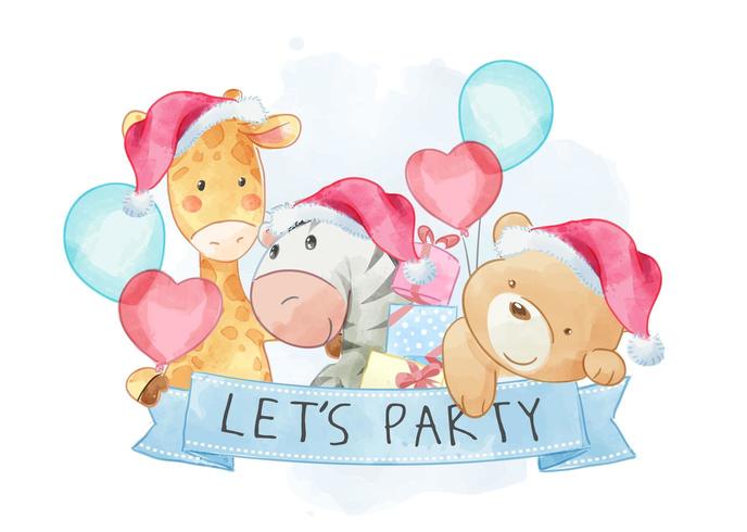 Let&#39;s Party Friendship vector