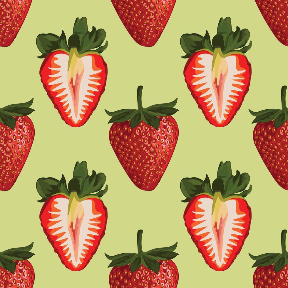 hand tekenen schattig vers tekening fruit naadloos ontwerp vector