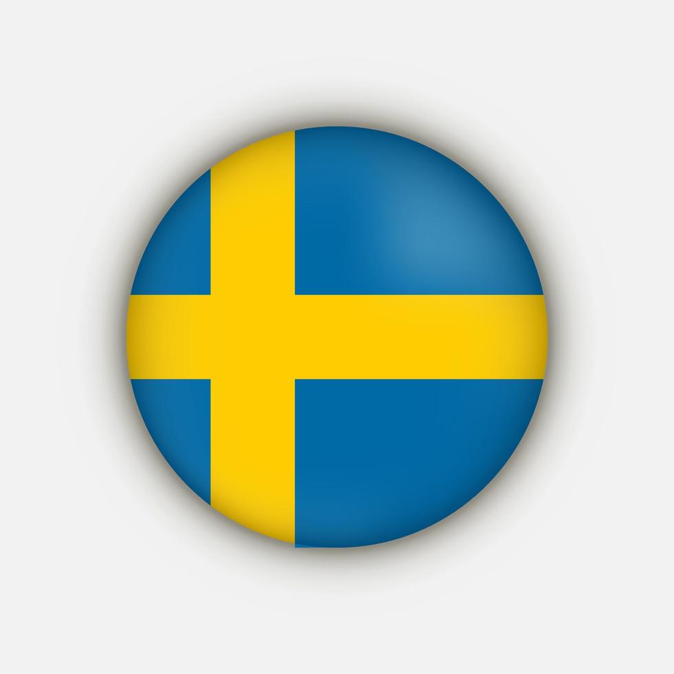 land Zweden. zweedse vlag. vectorillustratie. vector
