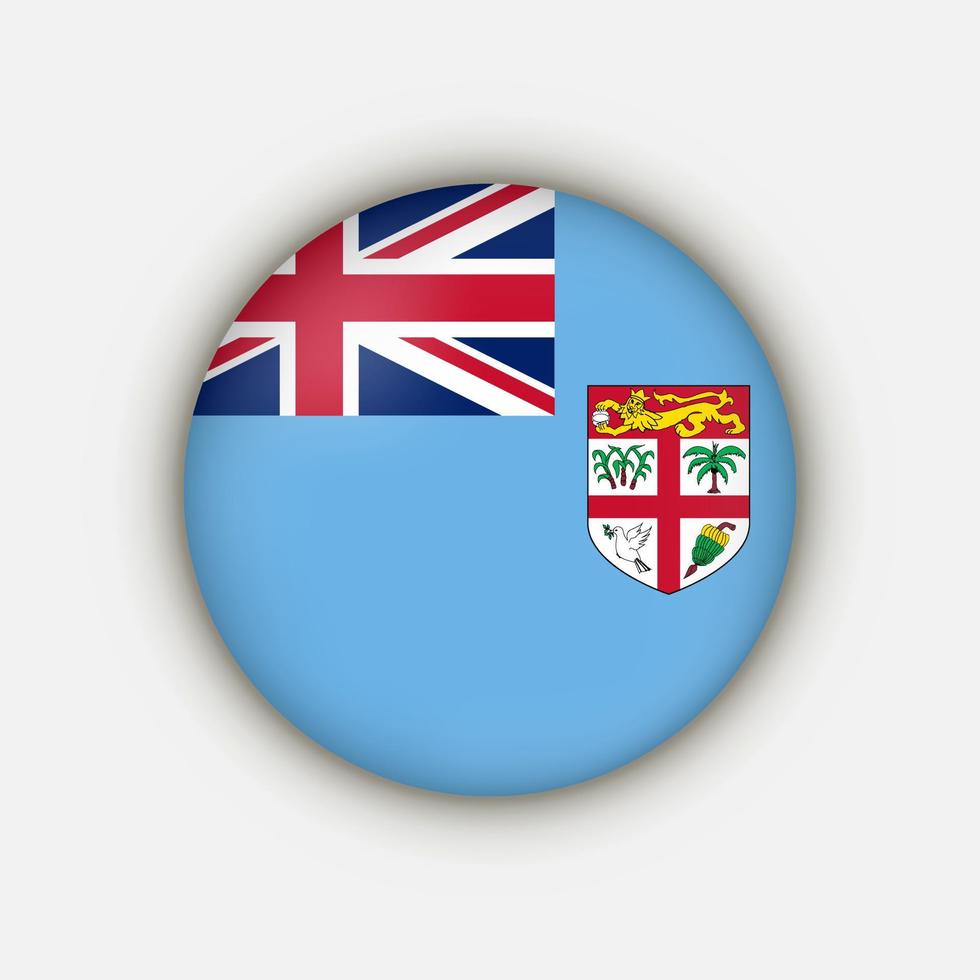 land Fiji. vlag van fiji. vectorillustratie. vector