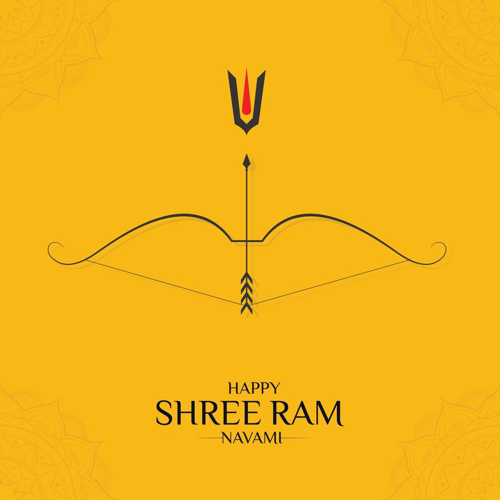 happy ram navami festival van india social media post vector