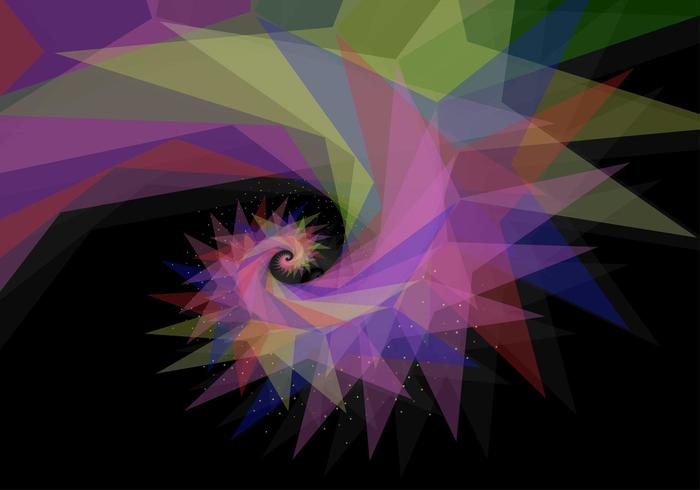 Abstracte kleurrijke transparante werveling vector