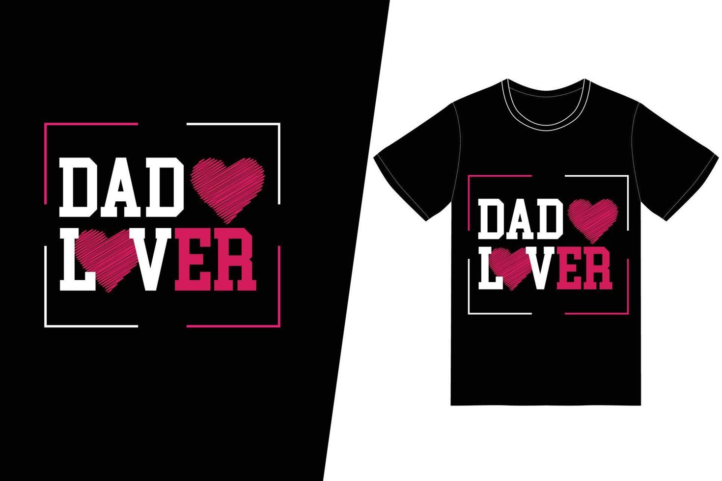 vader minnaar t-shirt ontwerp. vaders dag t-shirt ontwerp vector. voor t-shirt print en ander gebruik. vector