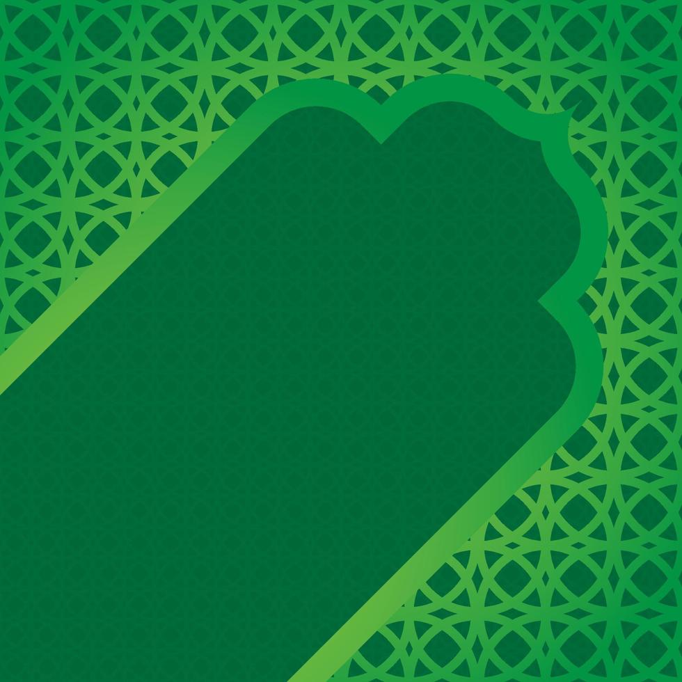 Arabische islamitische frameachtergrond met patroonontwerp vector