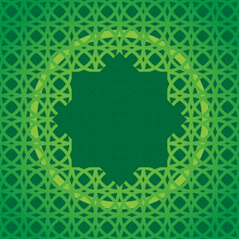Arabische islamitische frameachtergrond met patroonontwerp vector