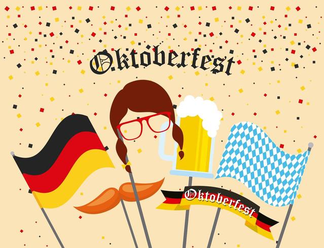 oktoberfest Duitse viering vector
