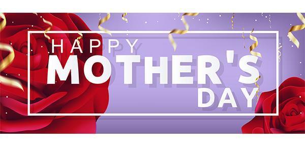 Mooie gelukkige moederdag illustratie met rozen en confetti vector