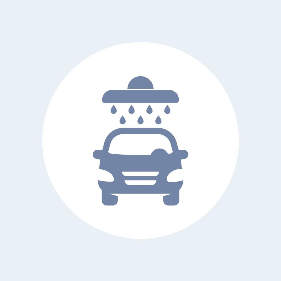 auto wassen pictogram geïsoleerd op wit vector