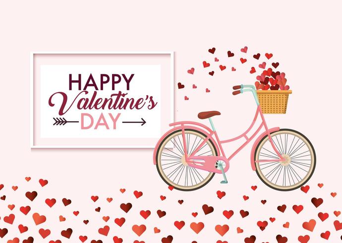 Happy Valentijnsdag bericht vector